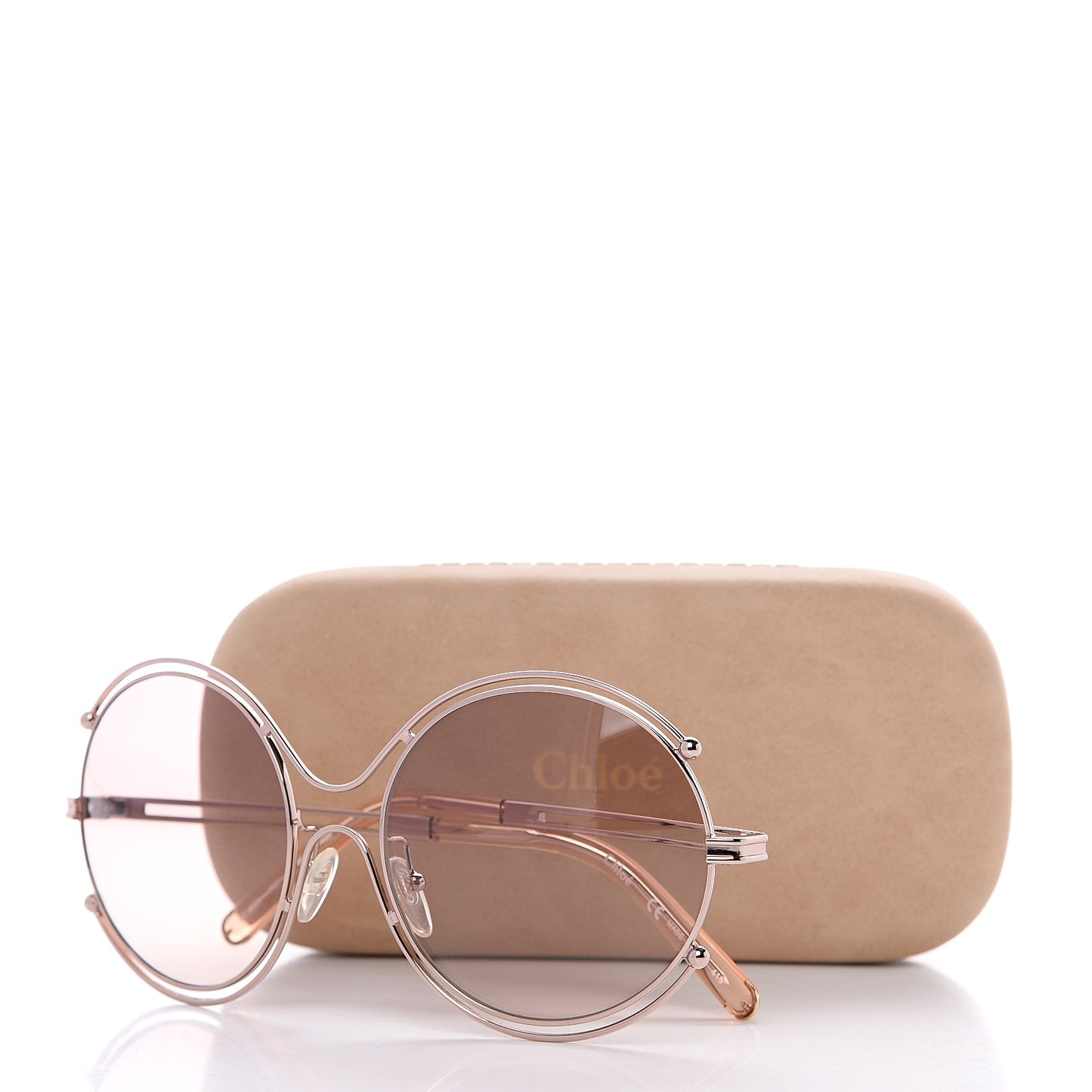 Isidora Oversized Round Sunglasses CE122S Rose Gold
