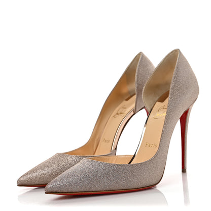 Christian Louboutin Glitter Luminor Iriza 100 Pumps 40.5 Gold 3 of 6