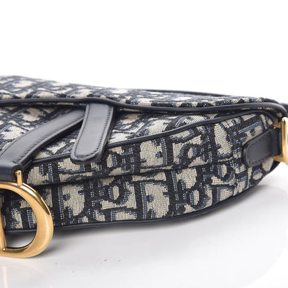 Christian Dior Oblique Mini Saddle Bag Blue 9 of 19
