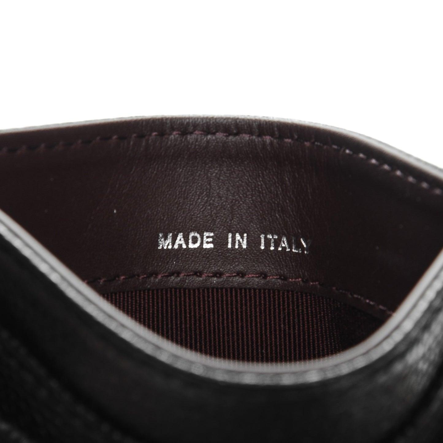 Caviar Quilted Card Holder Black