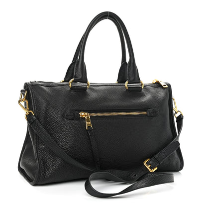 Prada Vitello Daino Shopping Satchel Black 3 of 12
