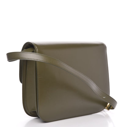 Celine Box Calfskin Medium Classic Box Flap Bag Army Green 3 of 11
