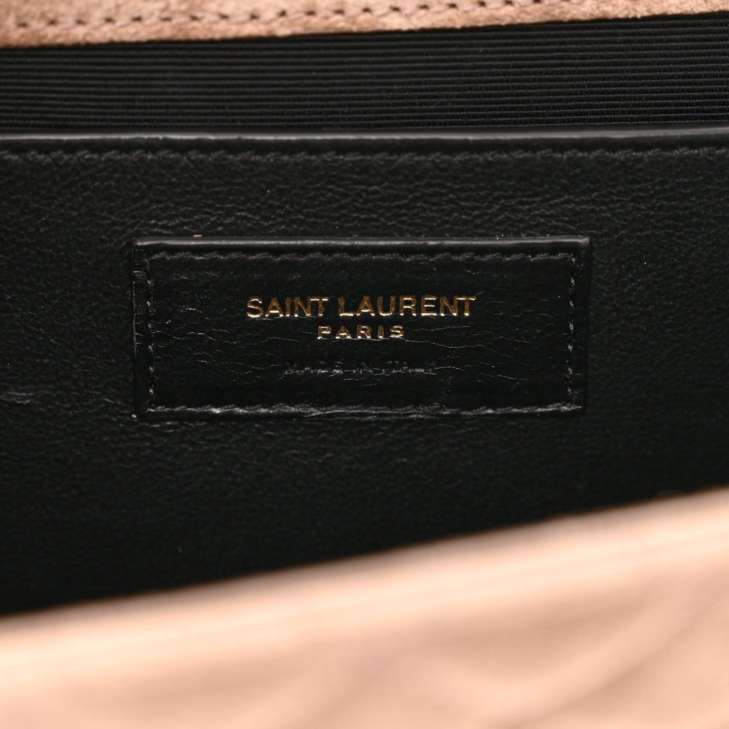 Saint Laurent Suede Mixed Matelasse Triquilt Medium Monogram Envelope Satchel Rosy Sand 7 of 9
