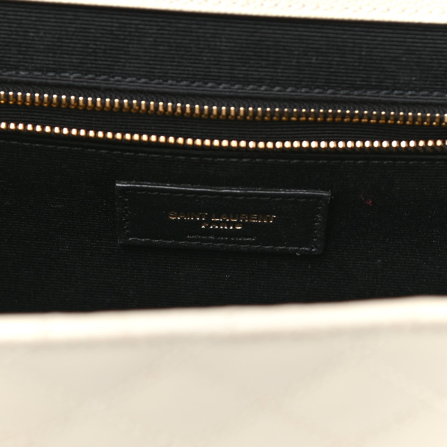 Saint Laurent Grain De Poudre Mixed Matelasse Large Triquilt Monogram Satchel Porcellana 7 of 10