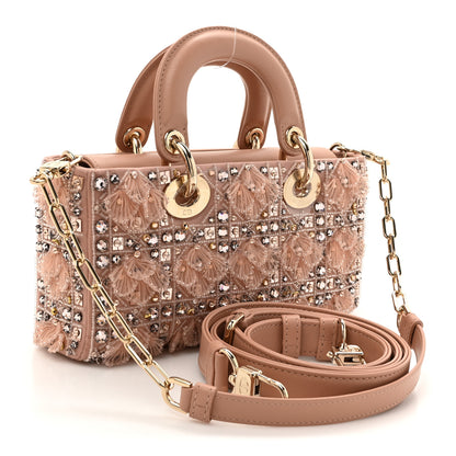 Christian Dior Satin Crystal Bead Embroidered Lady D-Joy Rose Multicolor 2 of 10