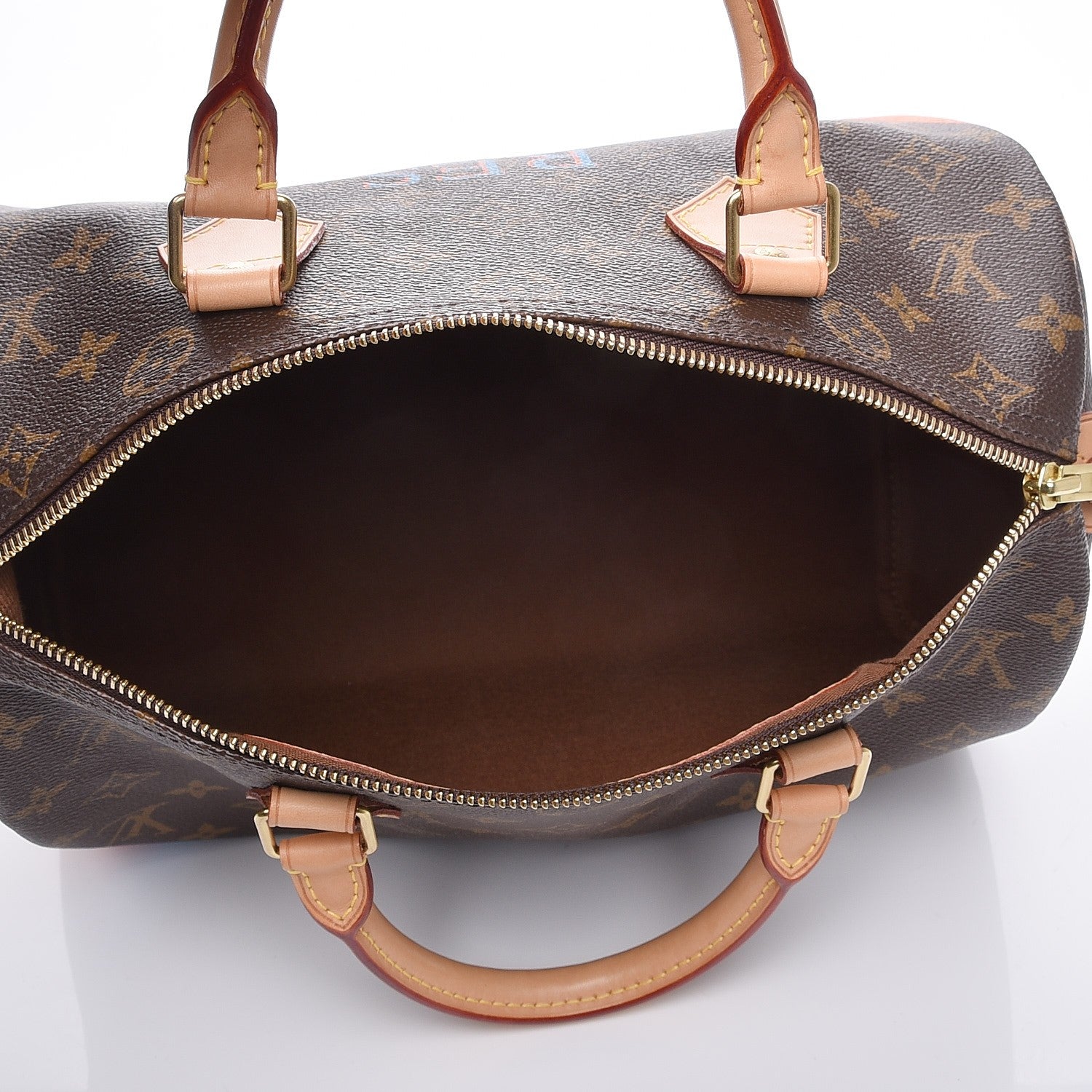 Louis Vuitton Monogram My LV Heritage Speedy 30 Blue Clair Orange 5 of 7