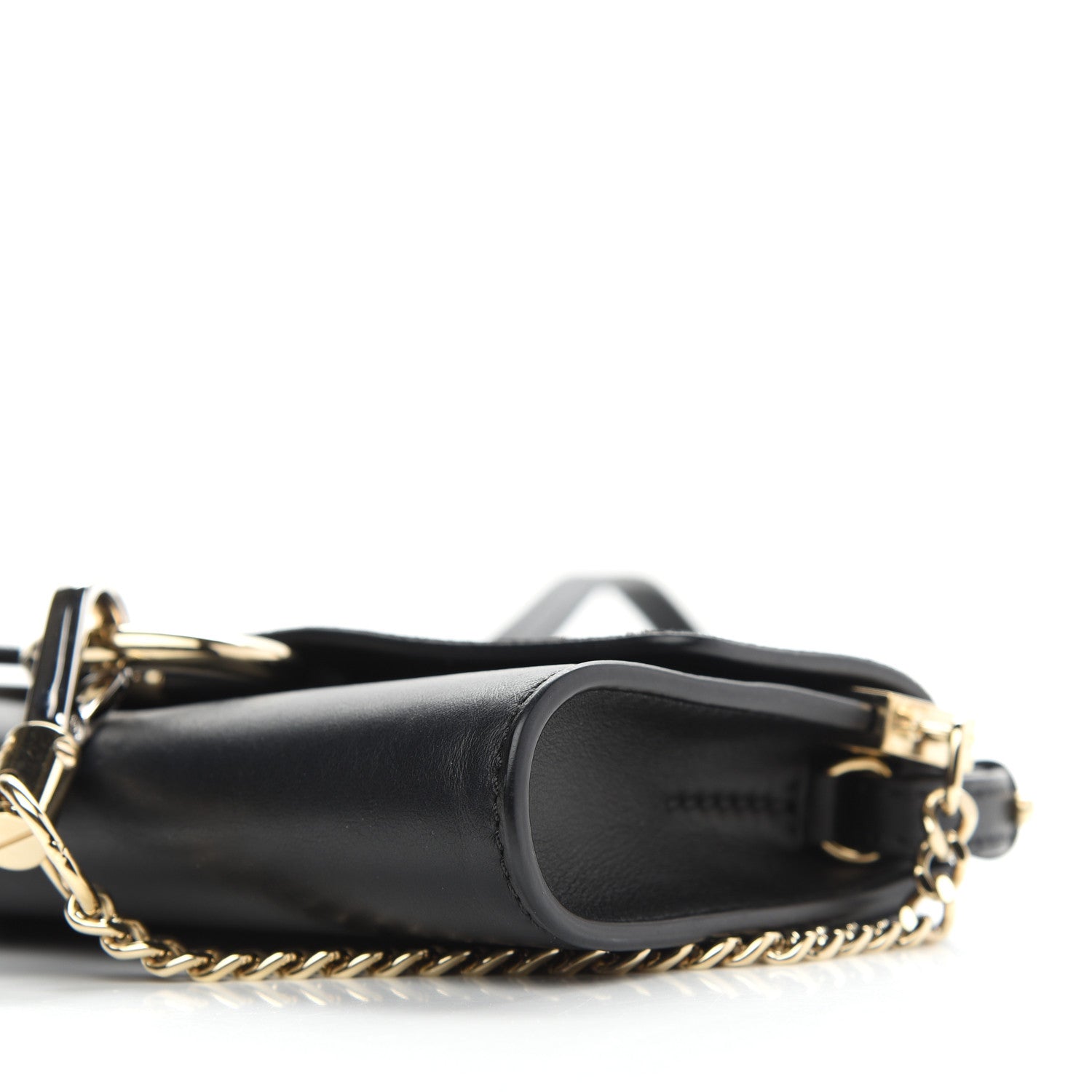 Chloe Suede Calfskin Mini Faye Shoulder Bag Black 9 of 9
