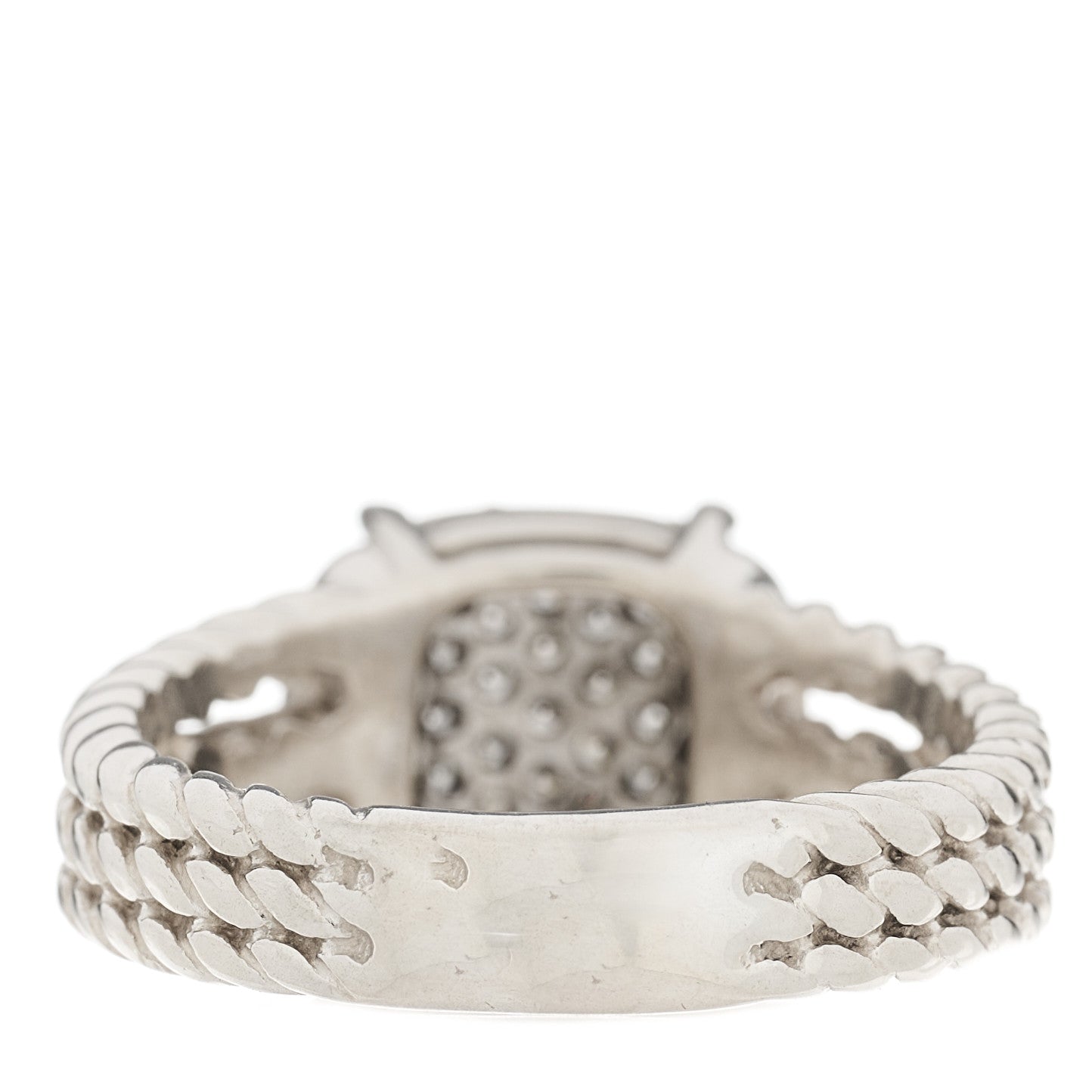 Sterling Silver Diamond 10mm Petite Wheaton Ring 55 7.25