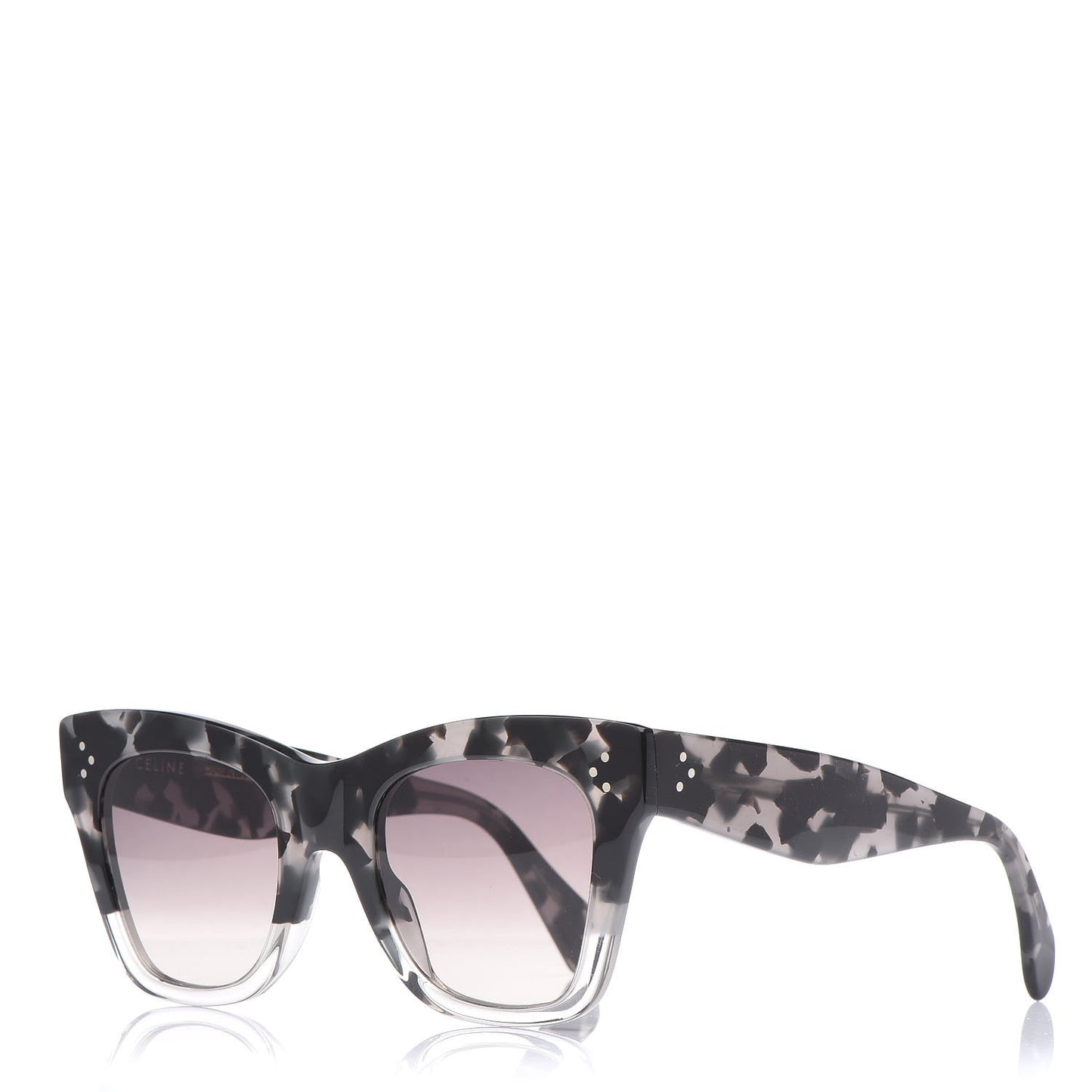 Cat Eye Sunglasses CL40001I Grey Black