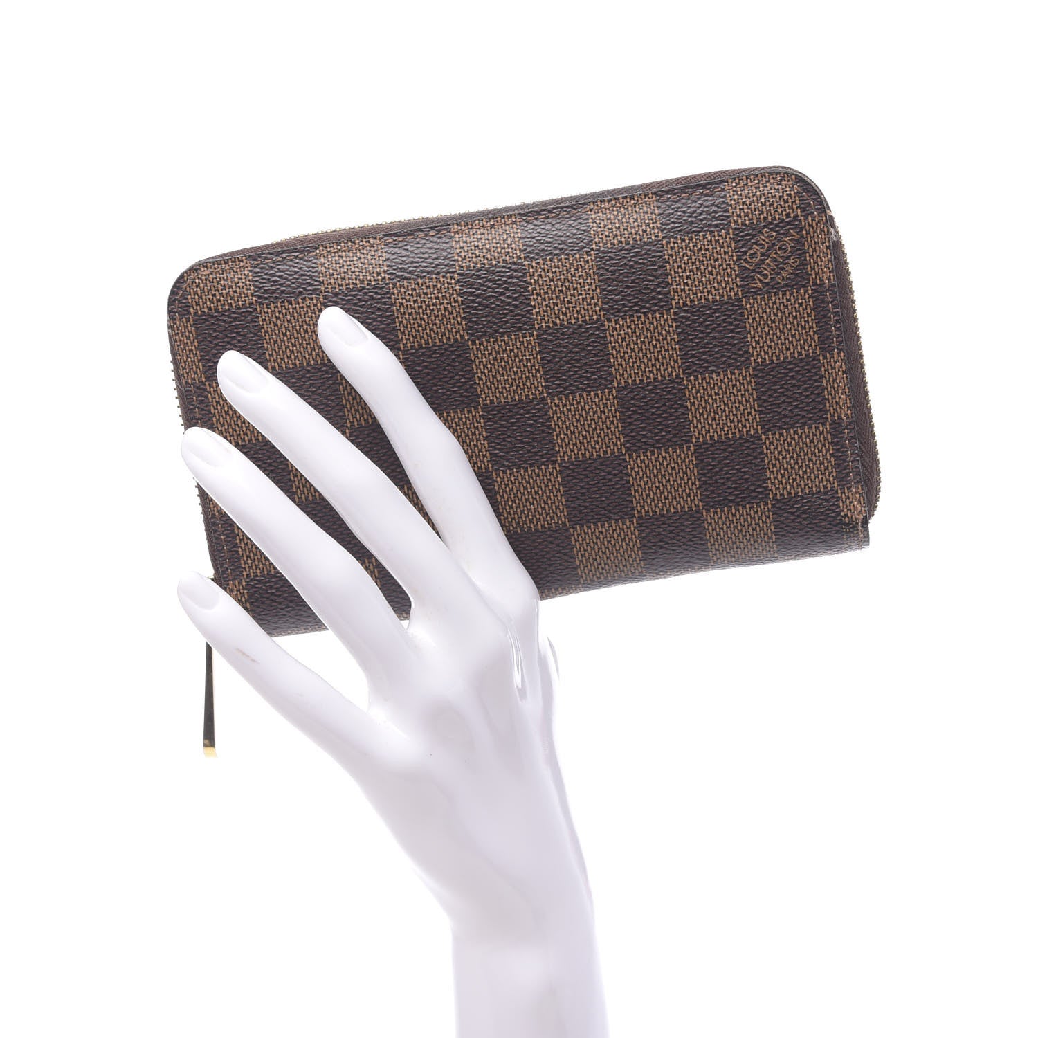 Louis Vuitton Damier Ebene Zippy Compact Wallet 2 of 6