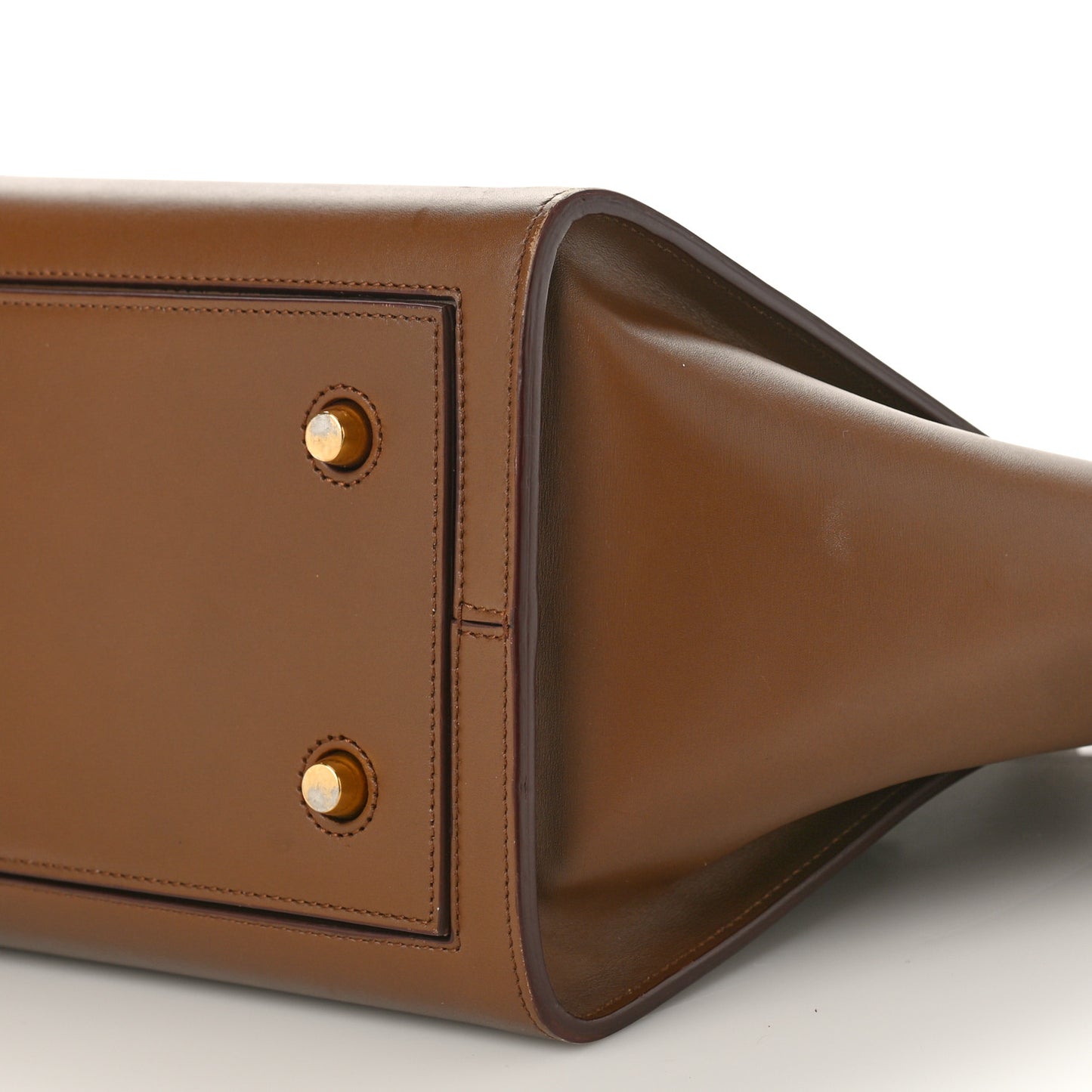 Palmelato Calfskin Mini Tie Knot Tote Camel