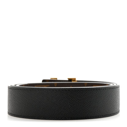 Louis Vuitton Calfskin Monogram 30mm LV Initiales Reversible Belt 90 36 Black 4 of 8