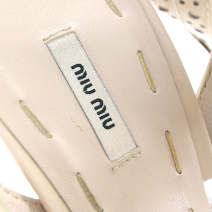 Miu Miu Patent Studded Platform Sandals 38 Rose 4 of 8