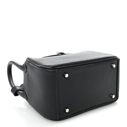 Hermes Taurillon Clemence Mini Lindy 20 Ardoise 4 of 10