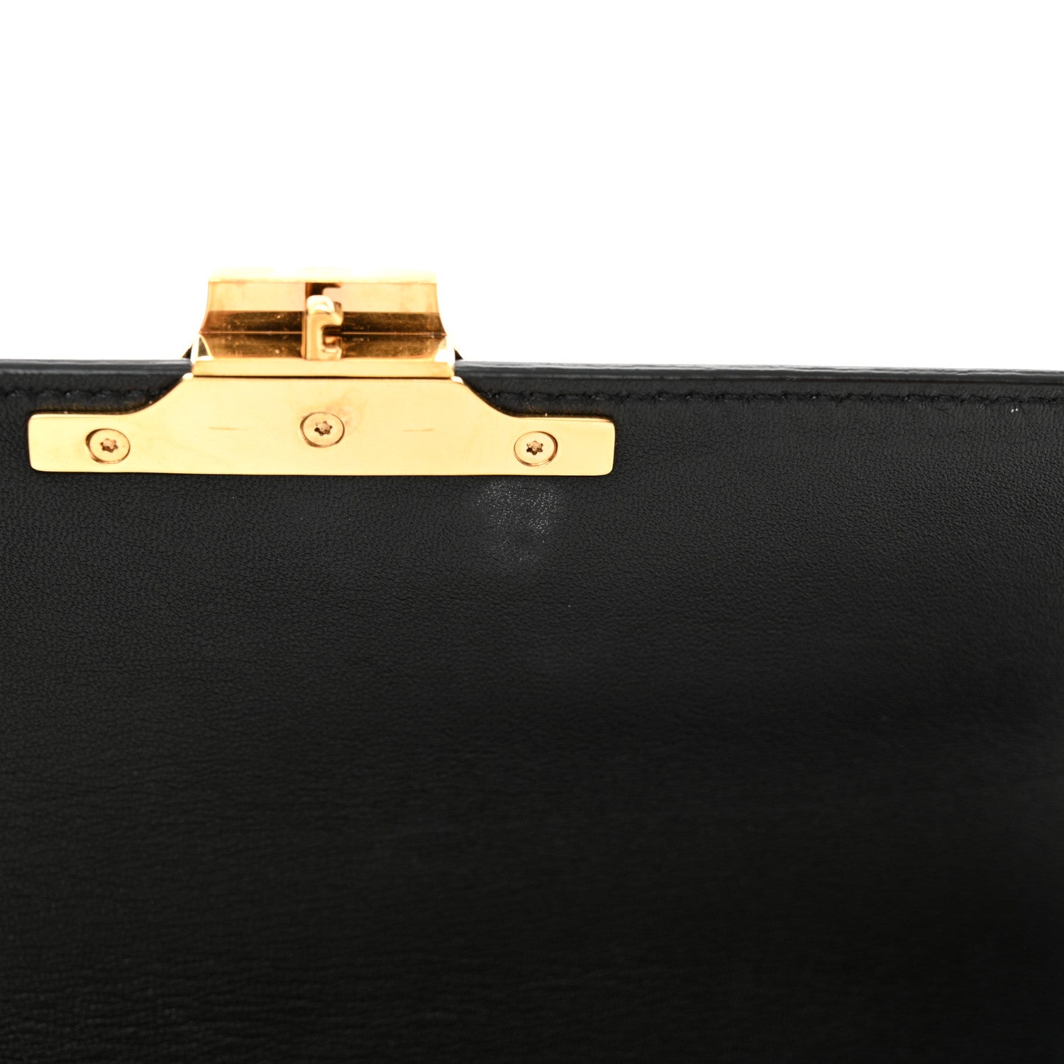 Celine Shiny Calfskin Triomphe Shoulder Bag Black 11 of 12