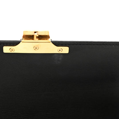 Celine Shiny Calfskin Triomphe Shoulder Bag Black 11 of 12