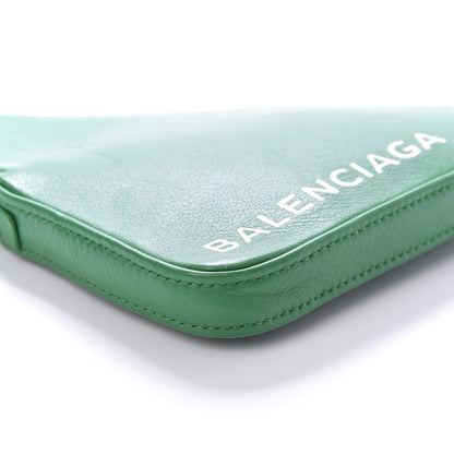 Balenciaga Shiny Day Calfskin Triangle Pouch S Vert Irlandais 6 of 10