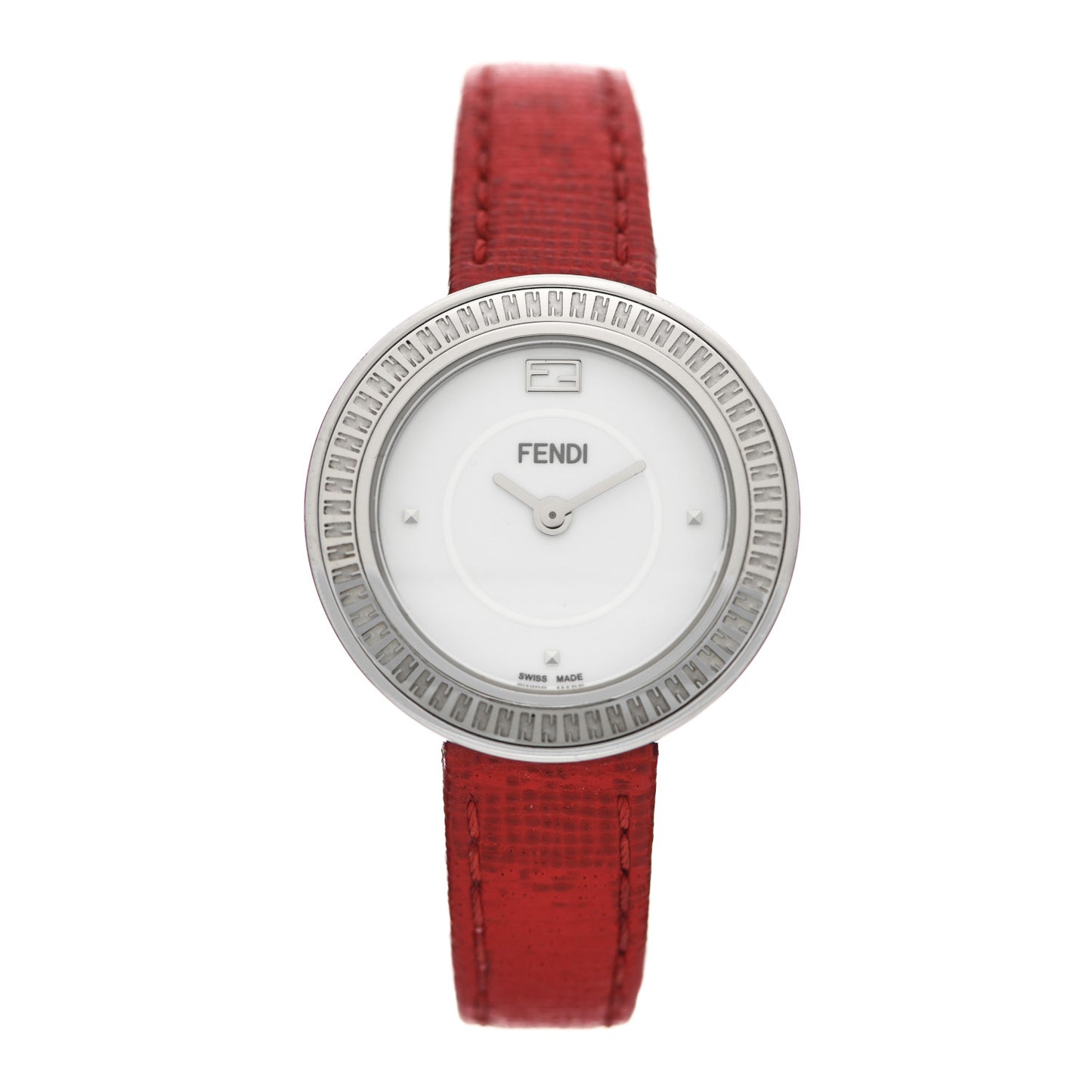 Stainless Steel Calfskin 28mm My Way Quartz Watch Red