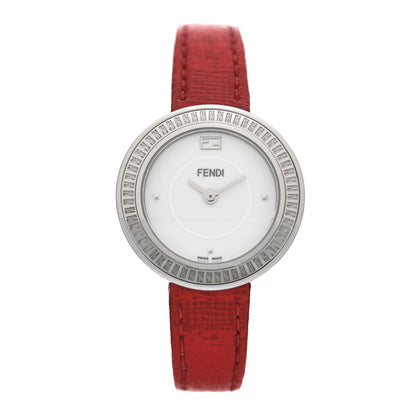 Fendi Stainless Steel Calfskin 28mm My Way Quartz Watch Red 1 of 8