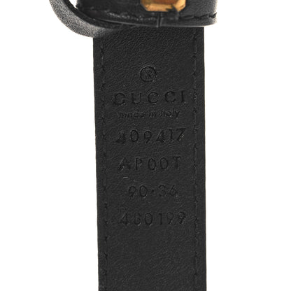 Gucci Calfskin Double G 20mm Belt 90 36 Black 5 of 6