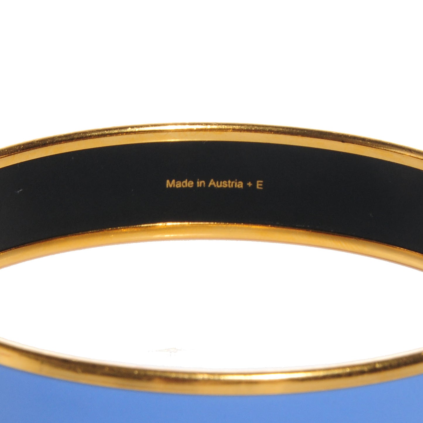 Enamel Printed Caleche Medium Bracelet 70 Bleu