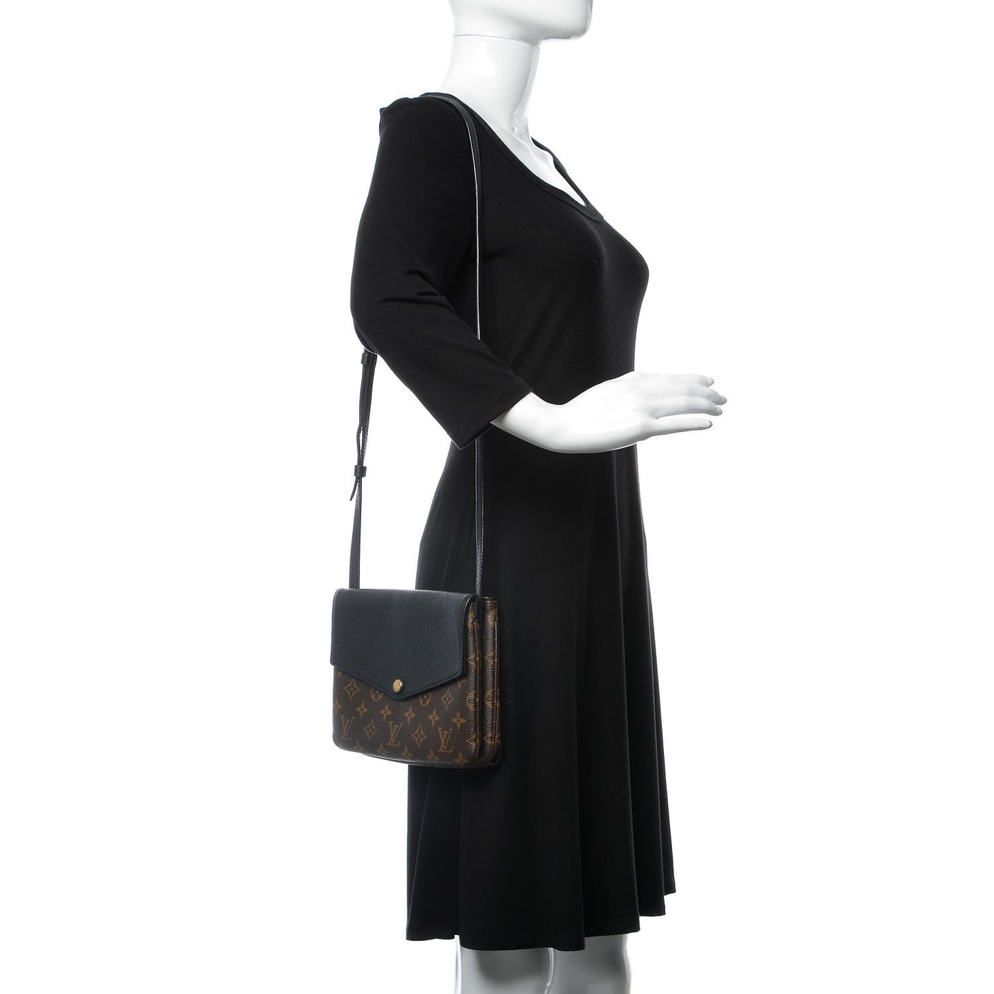 Monogram Twice Pochette Black