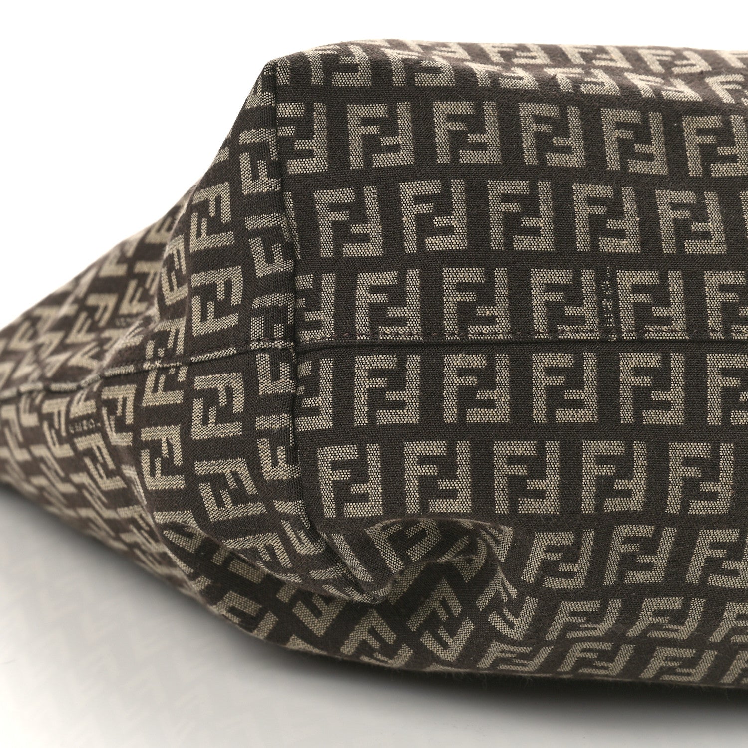 Fendi Zucchino Shopping Tote Tobacco Brown 7 of 8