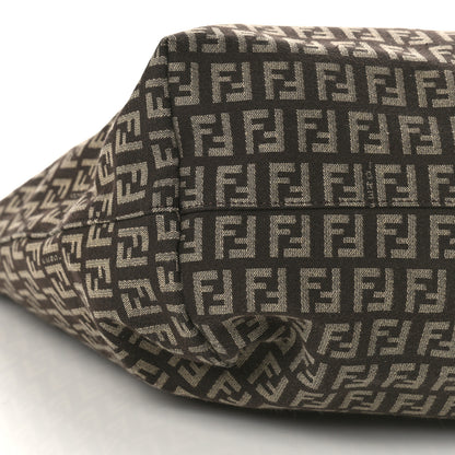 Fendi Zucchino Shopping Tote Tobacco Brown 7 of 8