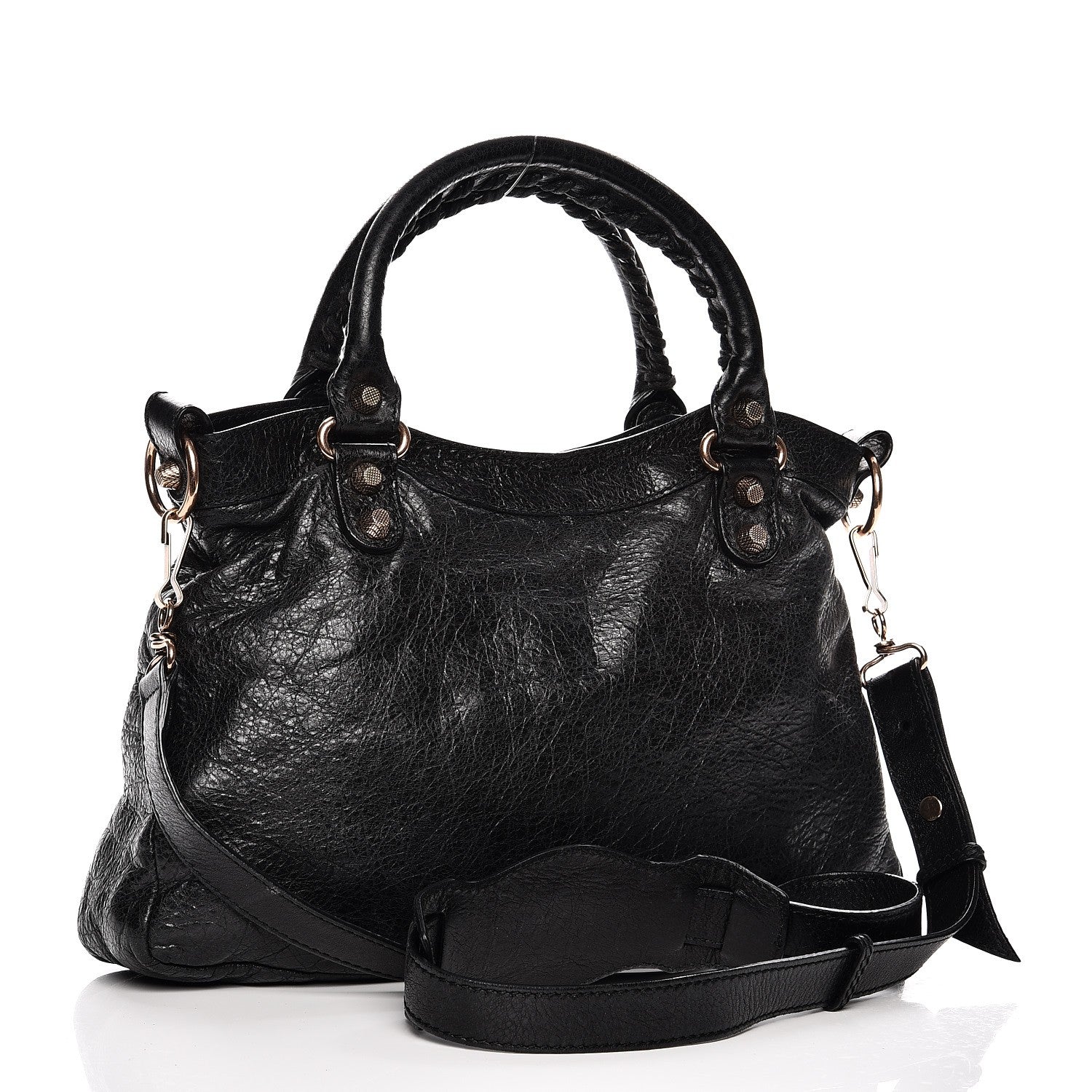 Balenciaga Agneau Giant 12 Rose Gold Hardware Town Black 4 of 13