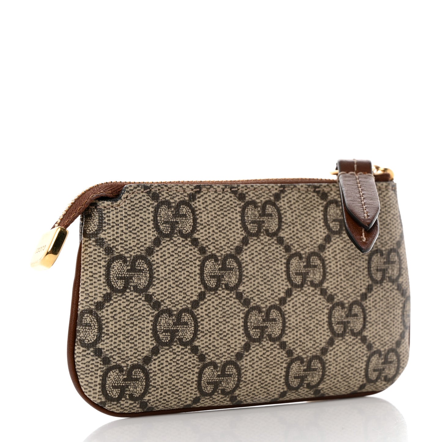 GG Supreme Monogram Key Case Brown