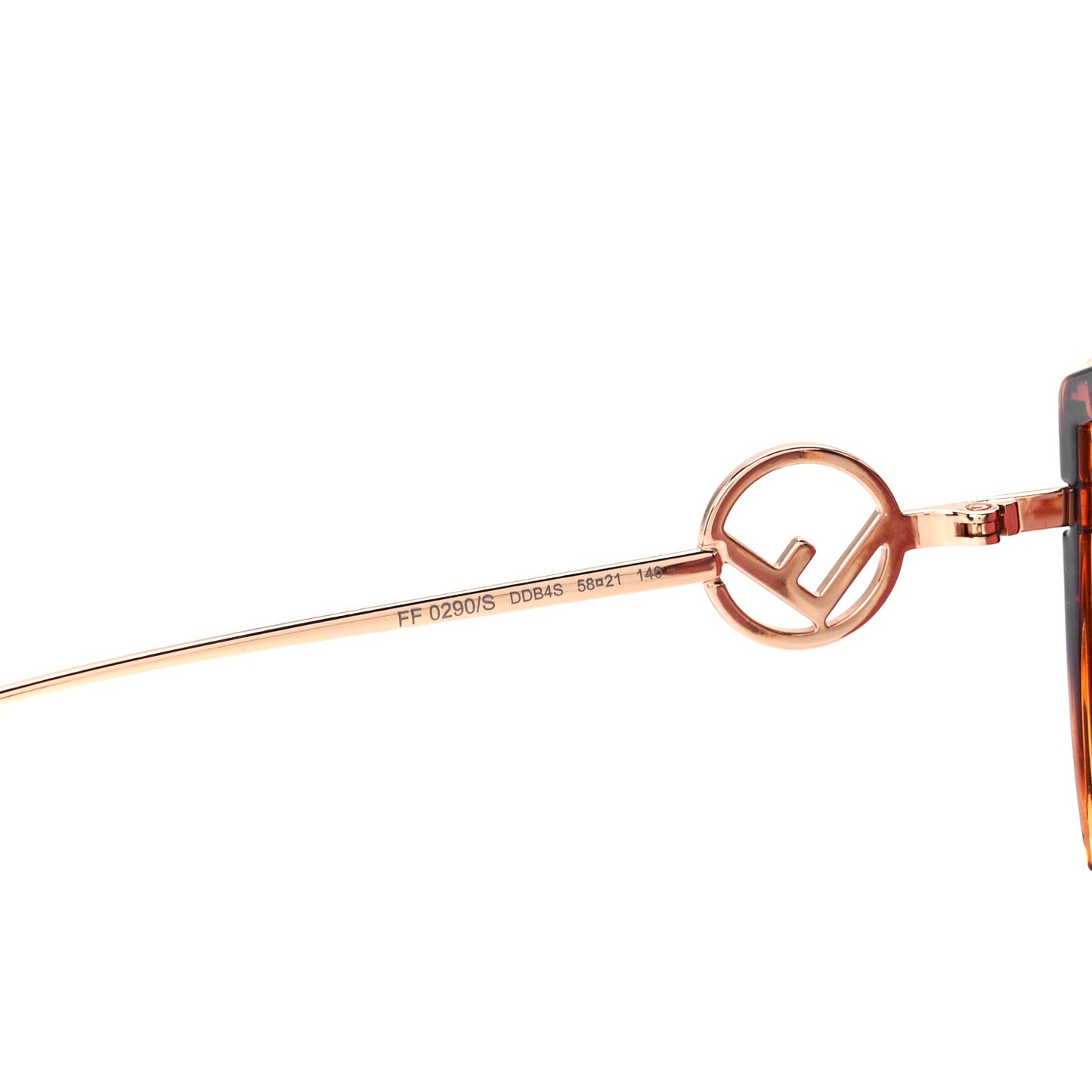 Metal Acetate F is Fendi FF Cat Eye Sunglasses FF 0290/S Pink Havana