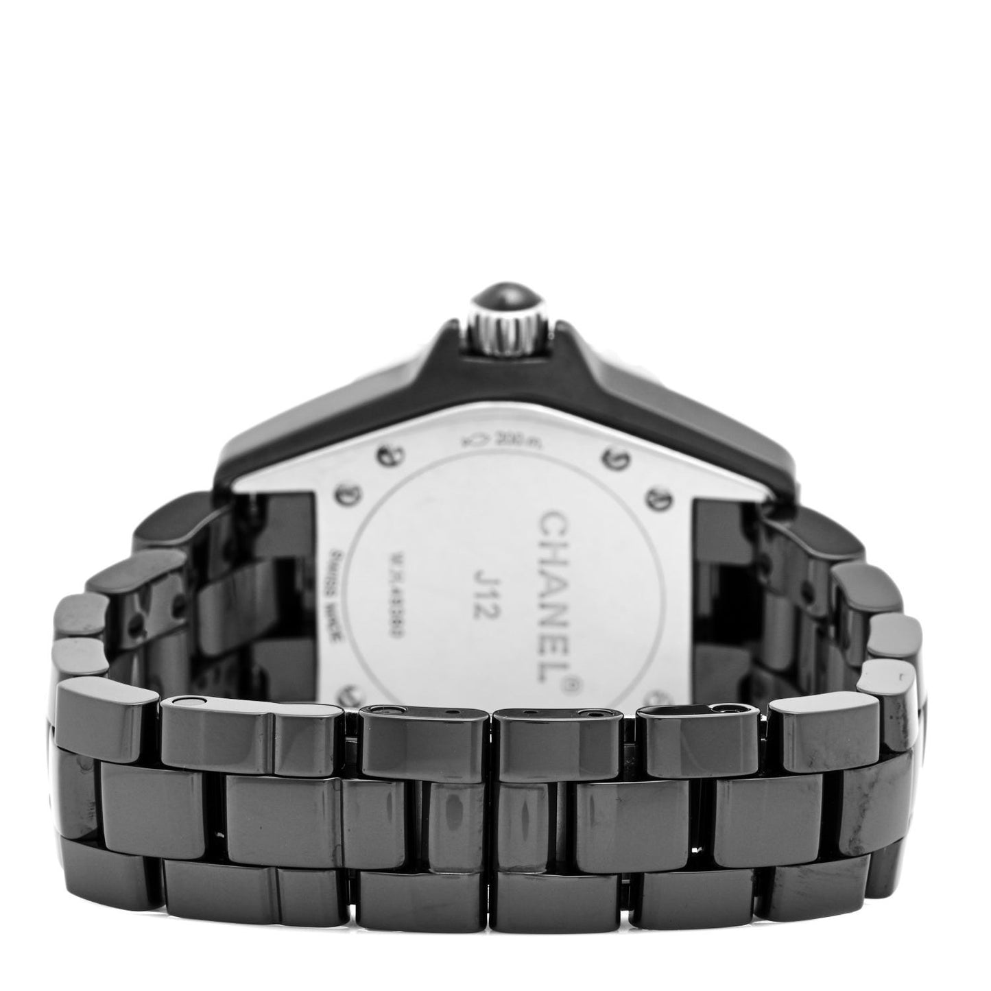 Stainless Steel Ceramic 33mm J12 Quartz Watch Black