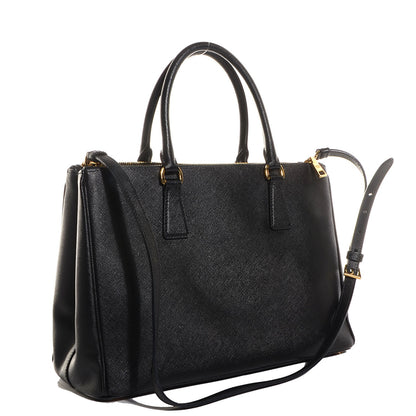 Prada Saffiano Lux Medium Double Zip Tote Nero Black 3 of 11