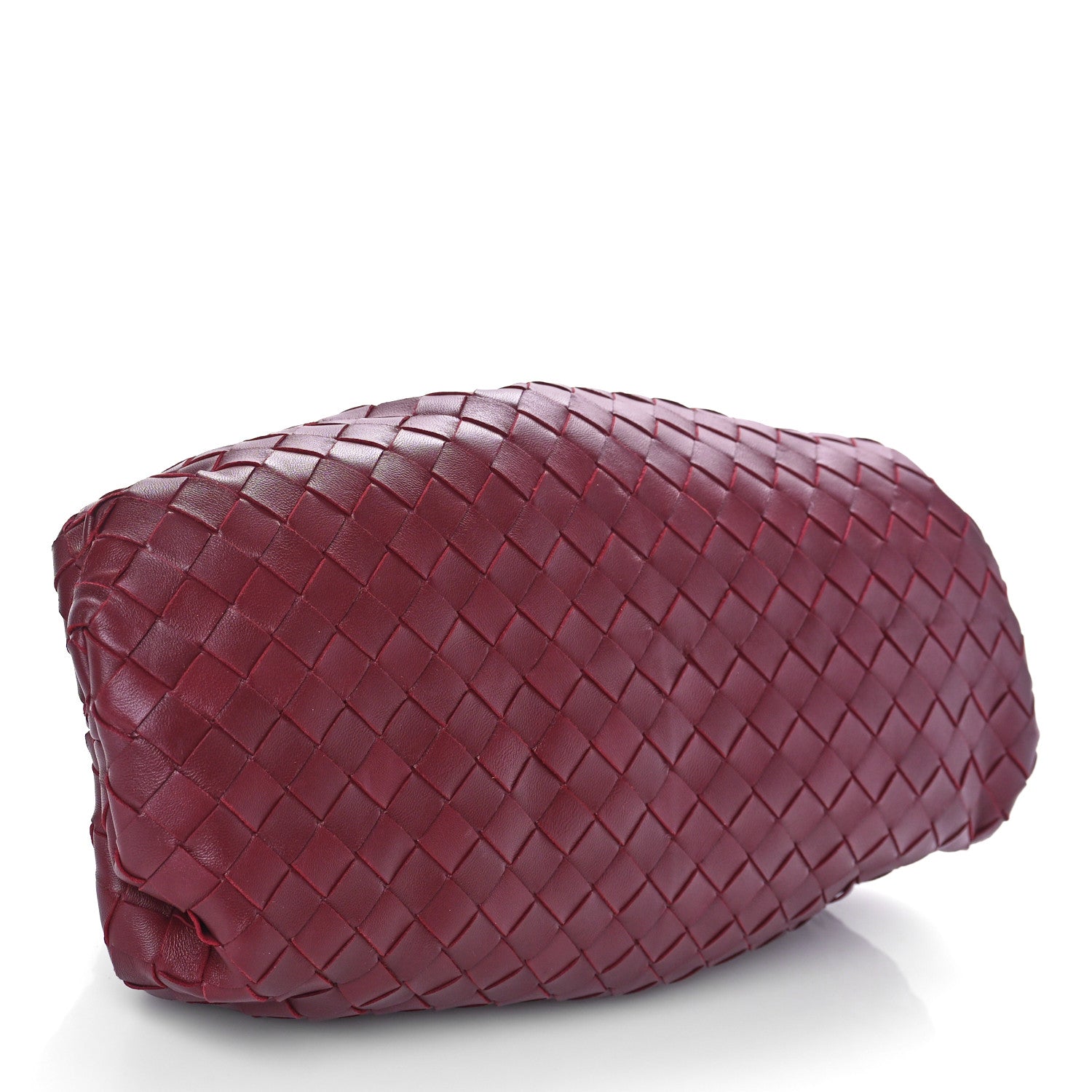Bottega Veneta Nappa Maxi Intrecciato The Pouch Oversized Clutch Bordeaux 4 of 10