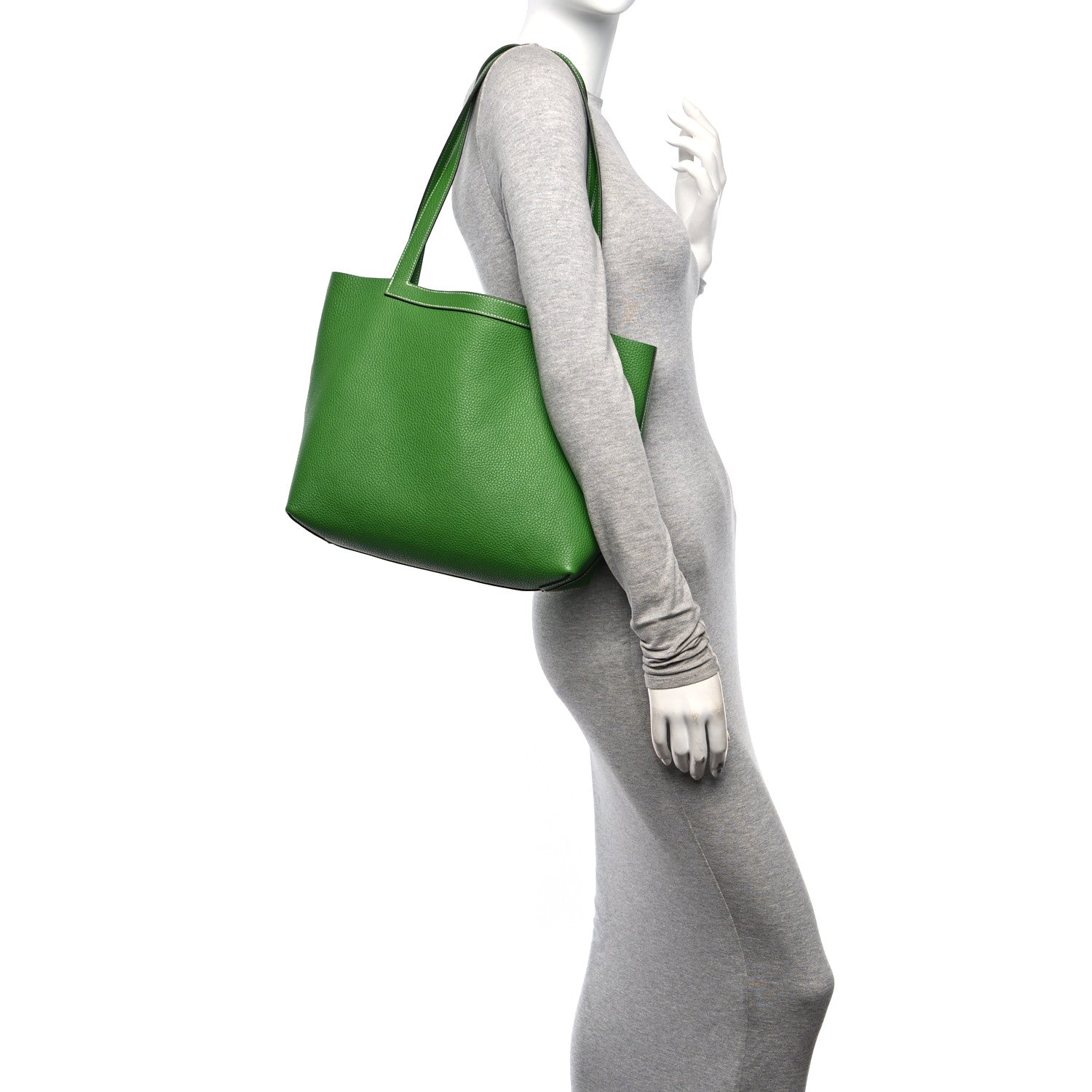 Hermes Taurillon Clemence Cabasellier 31 Vert Yucca 2 of 13