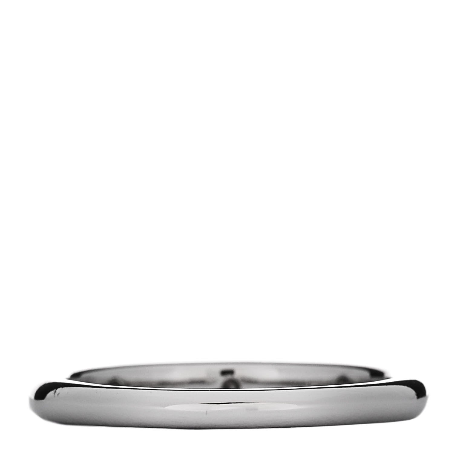 Bulgari Platinum Diamond Fedi Wedding Band Ring 45 3.5 4 of 6