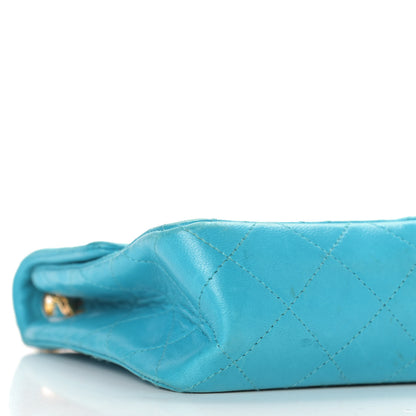 Chanel Lambskin Quilted Mini Square Flap Blue 9 of 11