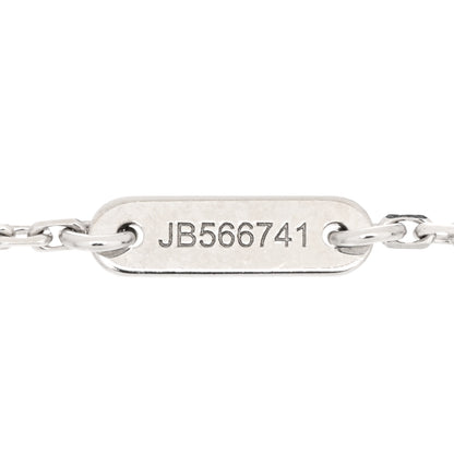 Van Cleef & Arpels 18K White Gold Turquoise Sweet Alhambra Butterfly Bracelet 3 of 5