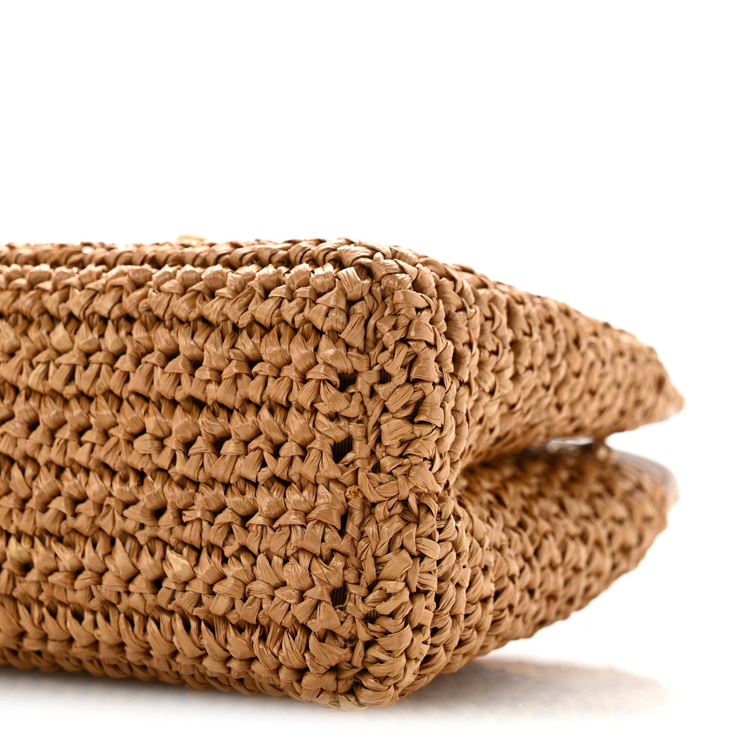 Chanel Braided Raffia Nano Kelly Flap Bag Dark Beige 1919852