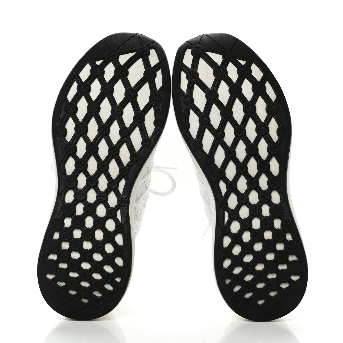 Fabric Logo Sneakers 36 White