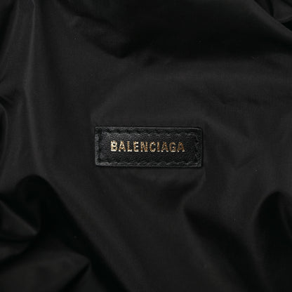 Balenciaga Recycled Sport Nylon Allover Gradient Logo Wheel Beltpack Black White 6 of 9
