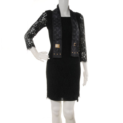 Louis Vuitton Silk Monogram New Denim Bandeau Black 2 of 6