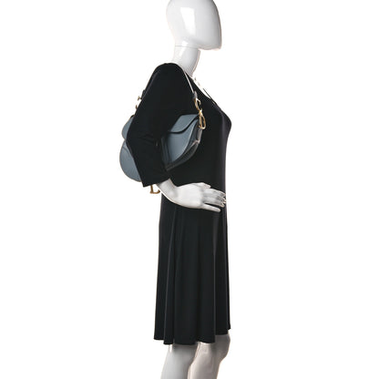 Christian Dior Shiny Goatskin Saddle Bag Cloud Blue 3 of 29