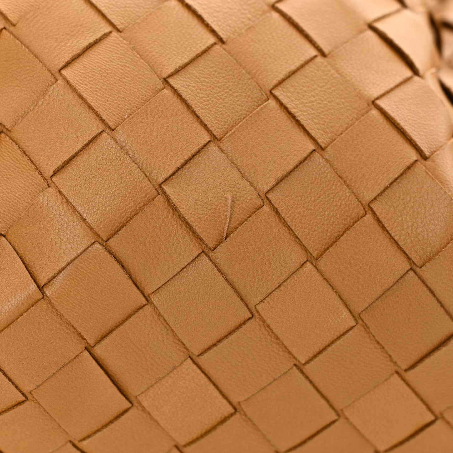 Nappa Maxi Intrecciato The Pouch Oversized Clutch Caramel