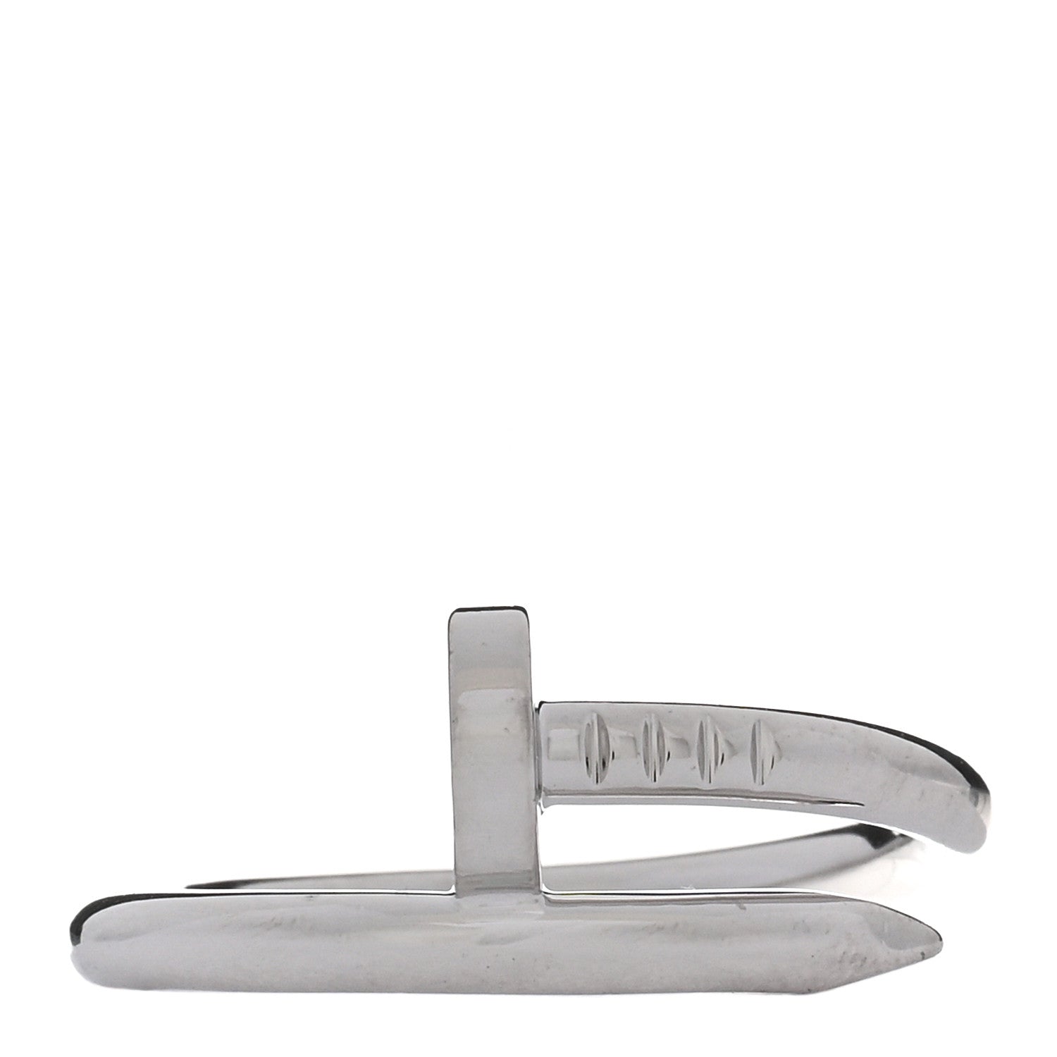 Cartier 18K White Gold Juste Un Clou Ring 60 9 1 of 5