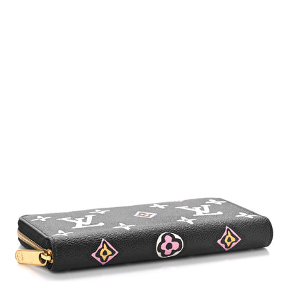 Louis Vuitton Monogram Giant Wild At Heart Zippy Wallet Black 4 of 9