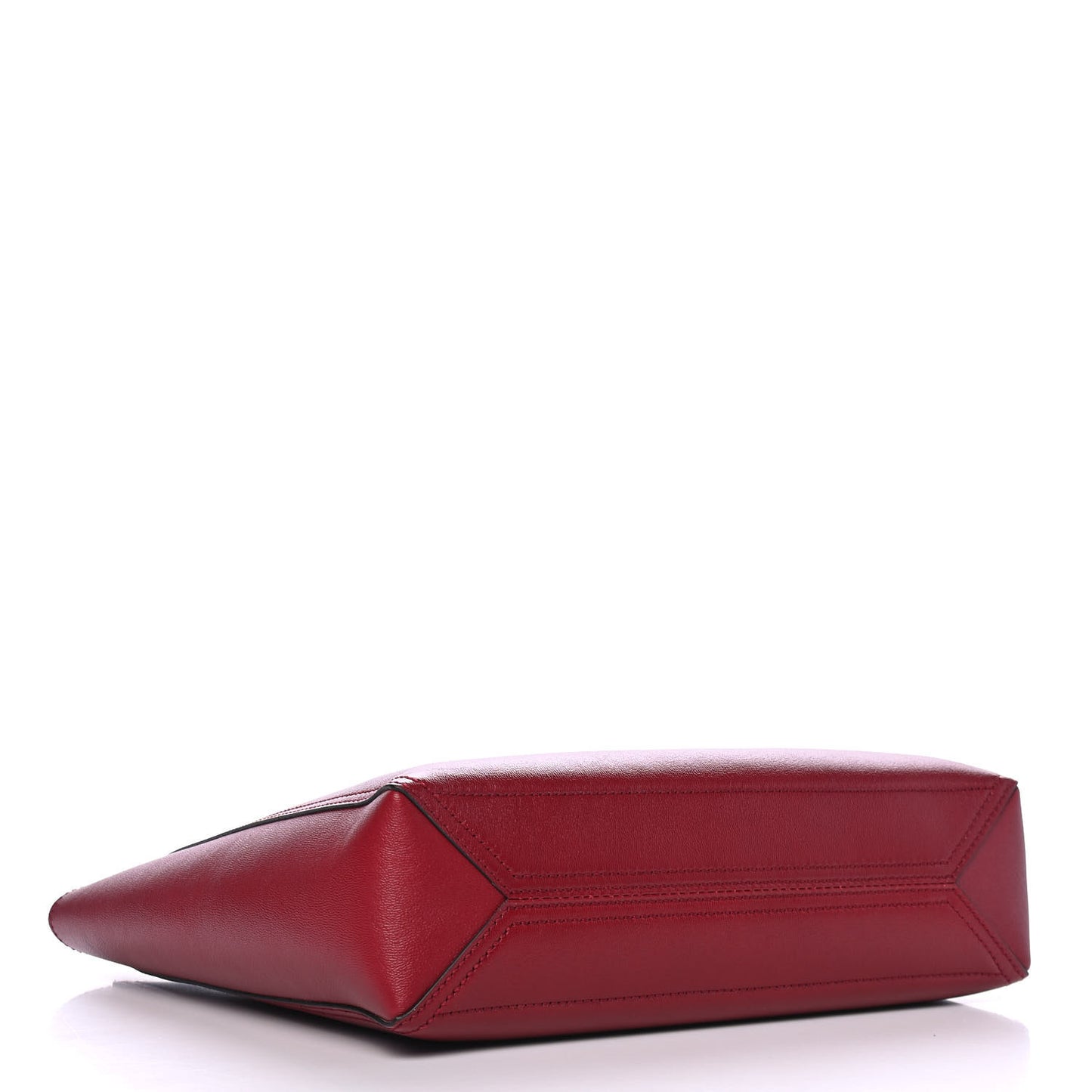 New Sakai Calfskin Lux Small Dahlia Tote New Cherry Red