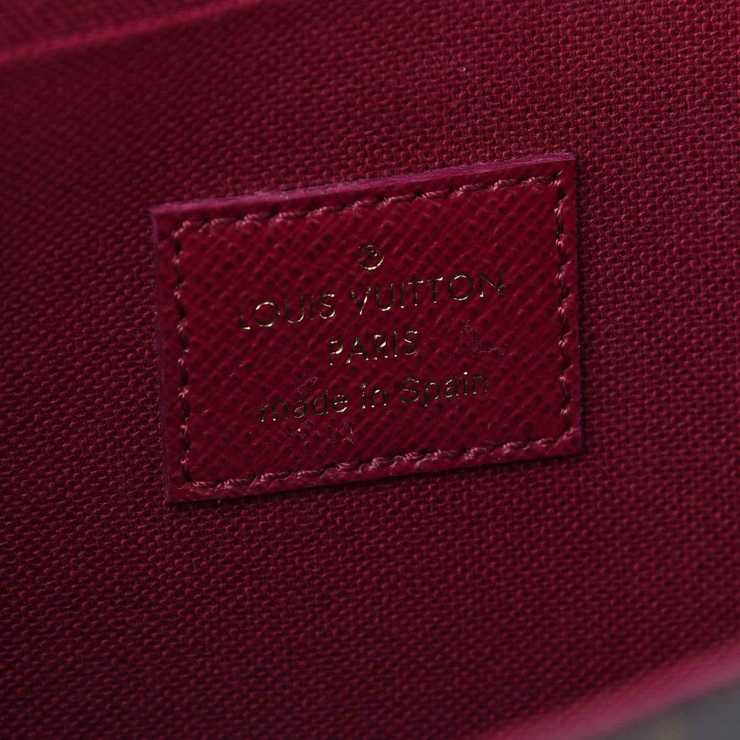 Monogram Pochette Felicie Chain Wallet Fuchsia