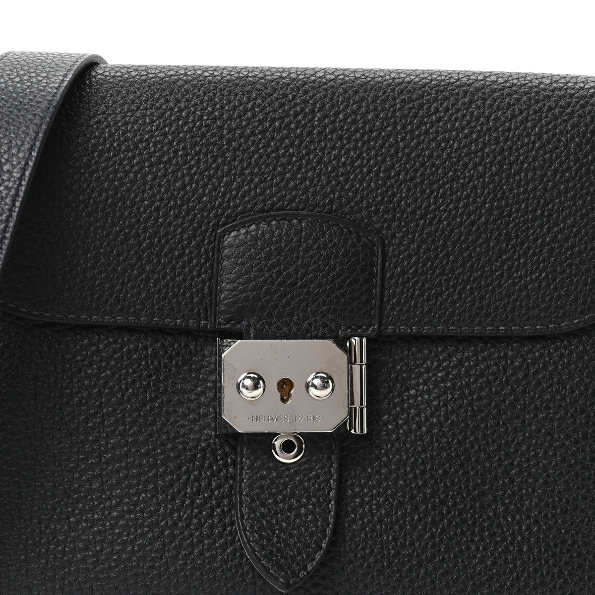 Hermes Togo Sac A Depeches 21 Messenger Bag Black 8 of 10