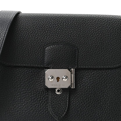 Hermes Togo Sac A Depeches 21 Messenger Bag Black 8 of 10